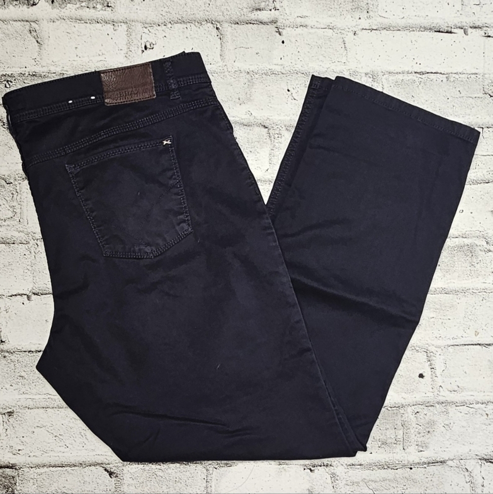 Brax Cooper Men’s Stretch Cotton Pants Dual-Tone Casual Trousers 42x32